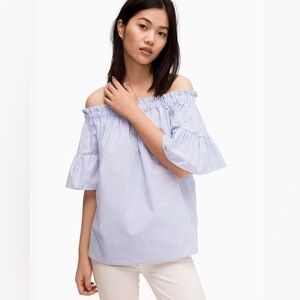 KATE SPADE | off the shoulder stripe top | size medium